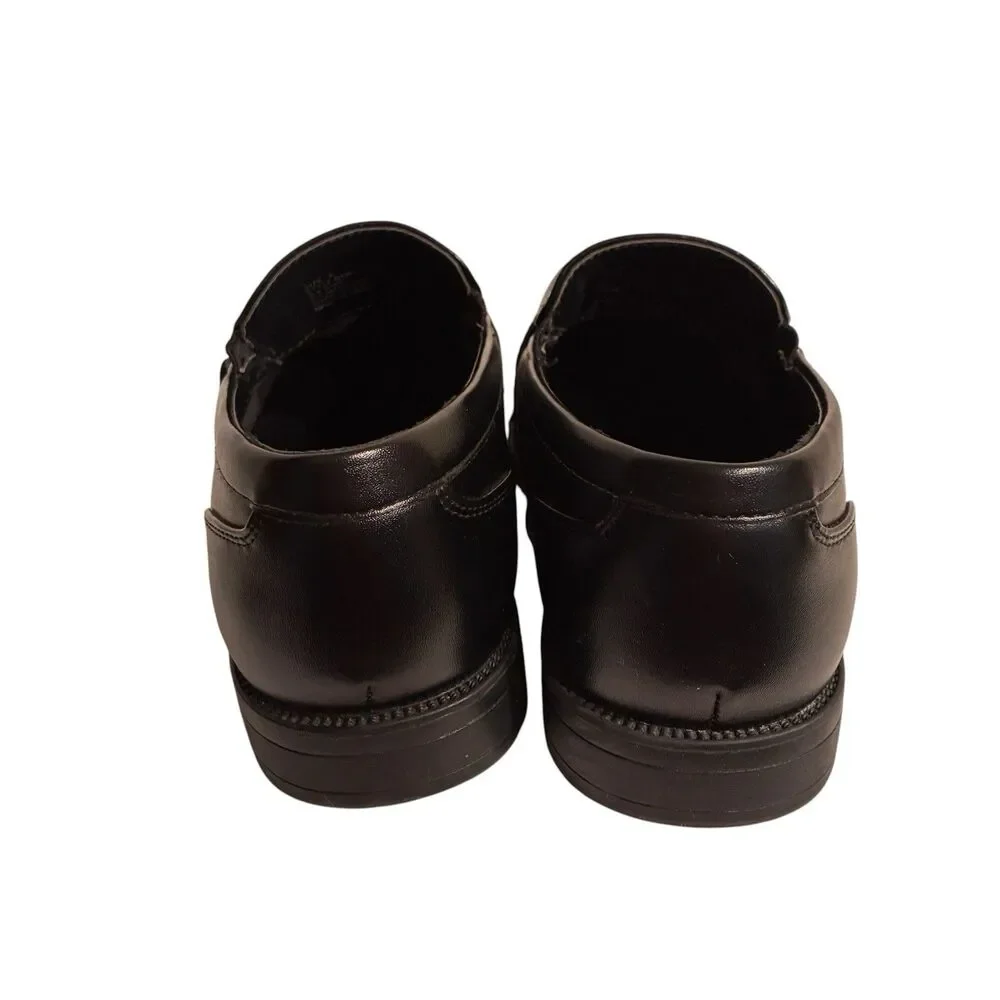 Men’s Perry Ellis Portfolio Black Faux Leather Dress Shoes W/ Square Toe. Size 6